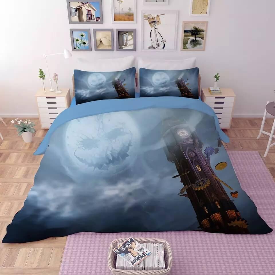 Halloween Horro Pumpkin Ghost  #24 Duvet Cover Quilt Cover Pillowcase Bedding Set Bed