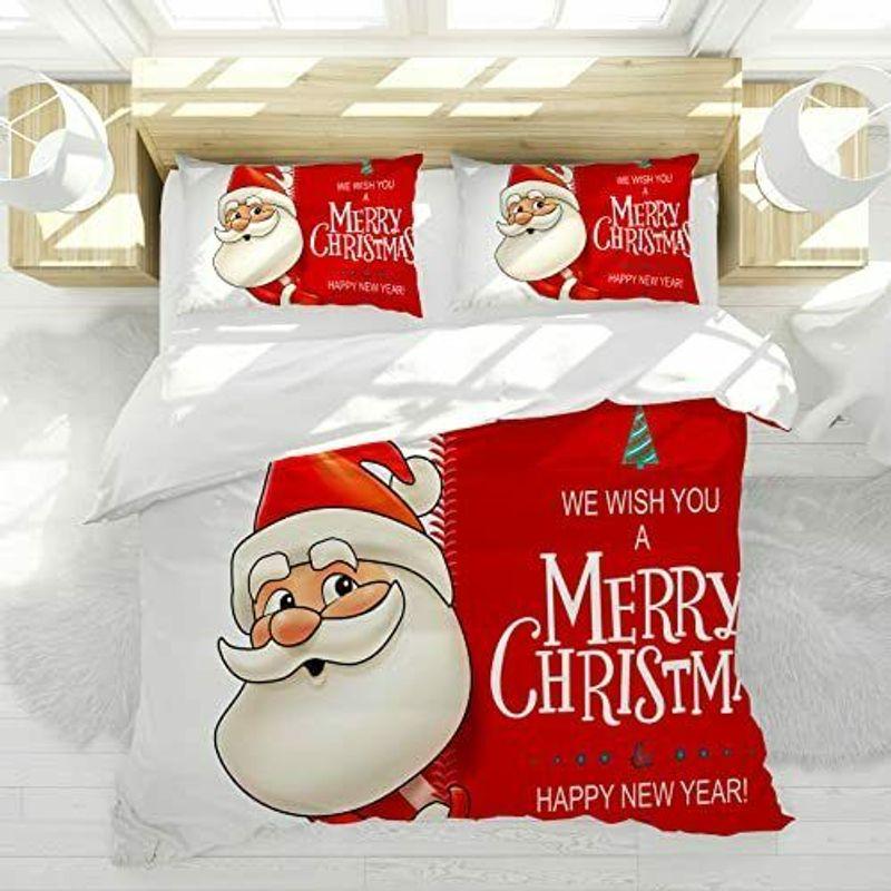 Christmas Santa Claus Bedding Set Christmas Gift We Wish You A Merry Christmas