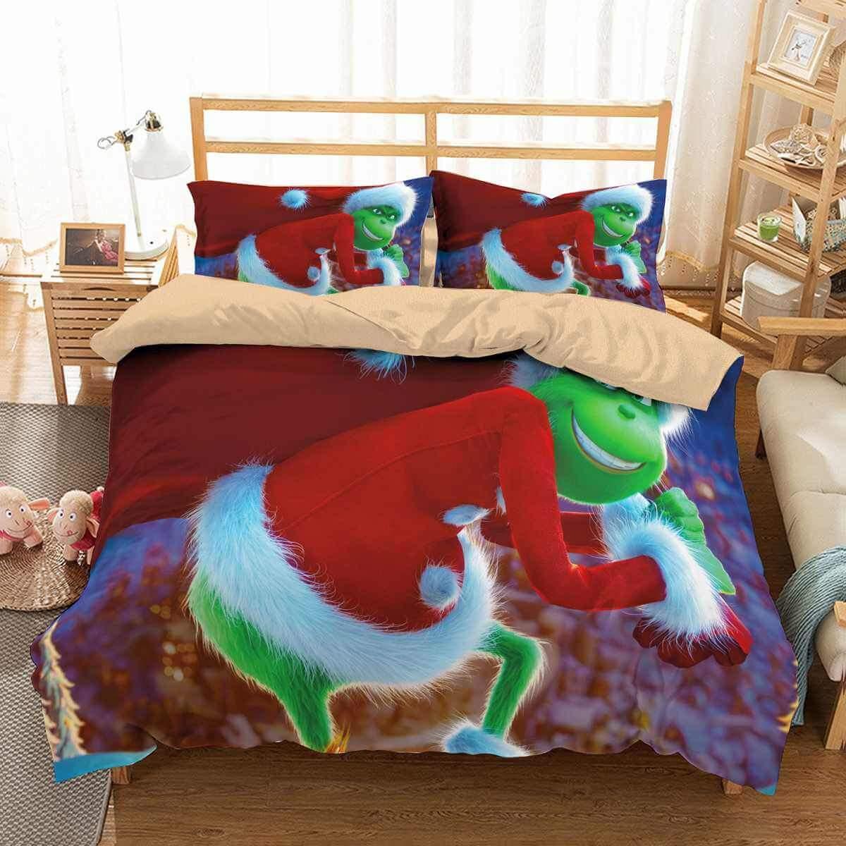 How The Grinch Stole Christmas  #3 Duvet Cover Quilt Cover Pillowcase Bedding Set Bed