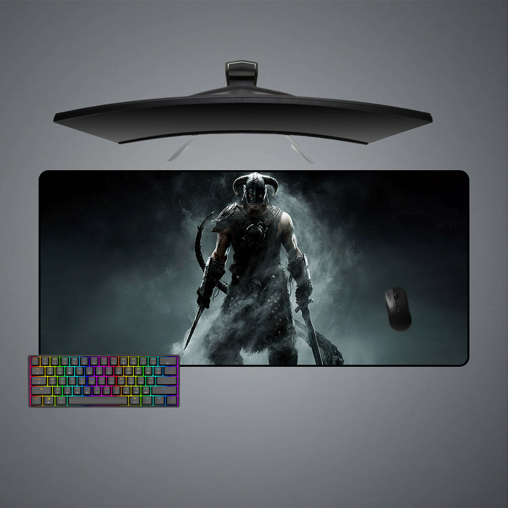 Allleftout Skyrim Dragonborn Design Gaming Mouse Pad, Computer Desk Mat