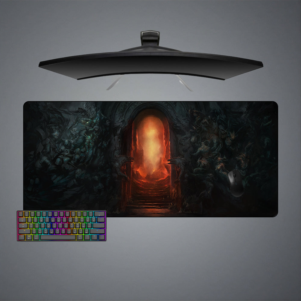Allleftout Diablo Hell Gate Design Gaming Mouse Pad, Computer Desk Mat