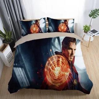 Doctor Strange Marvel Superhero  #1 Duvet Cover Quilt Cover Pillowcase Bedding Set Bed
