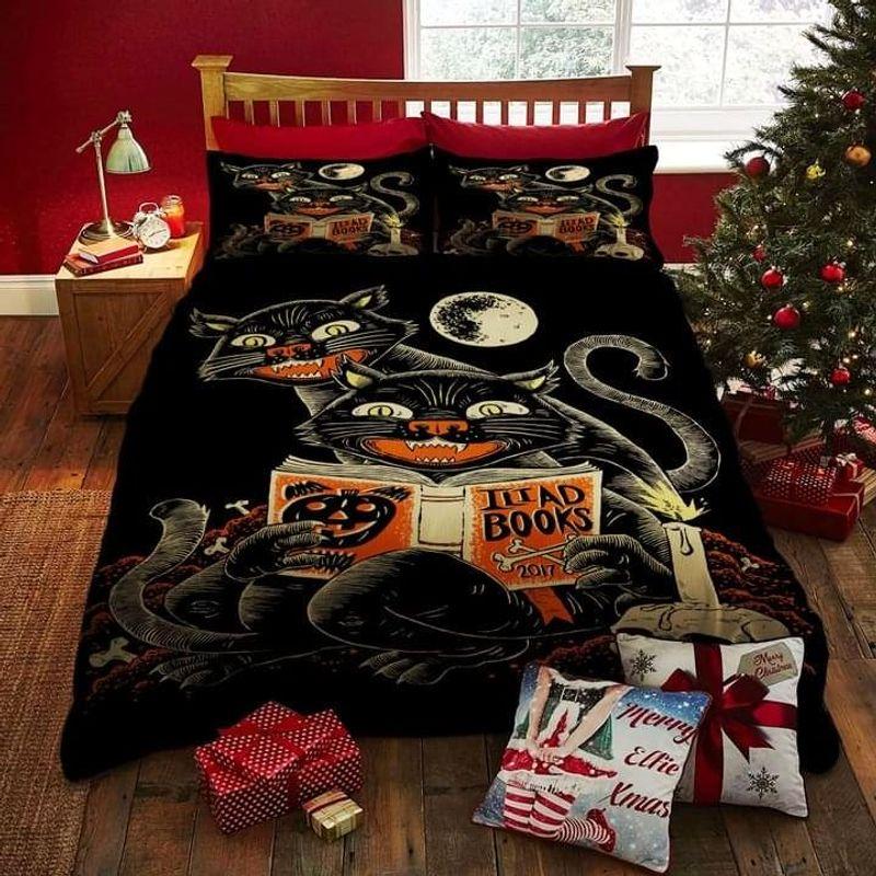 Creepy Cat Halloween Moon Night Halloween Gift For Cat Lovers