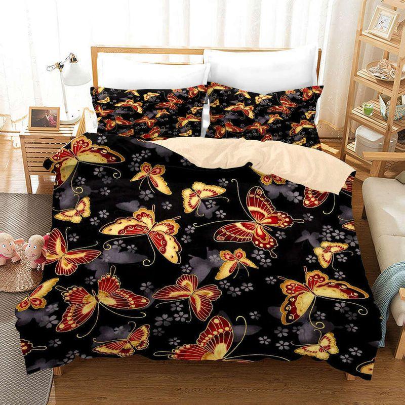 Rudiment Butterfly 3D Printing Nursery Bedding Set Cute Bedroom Decor