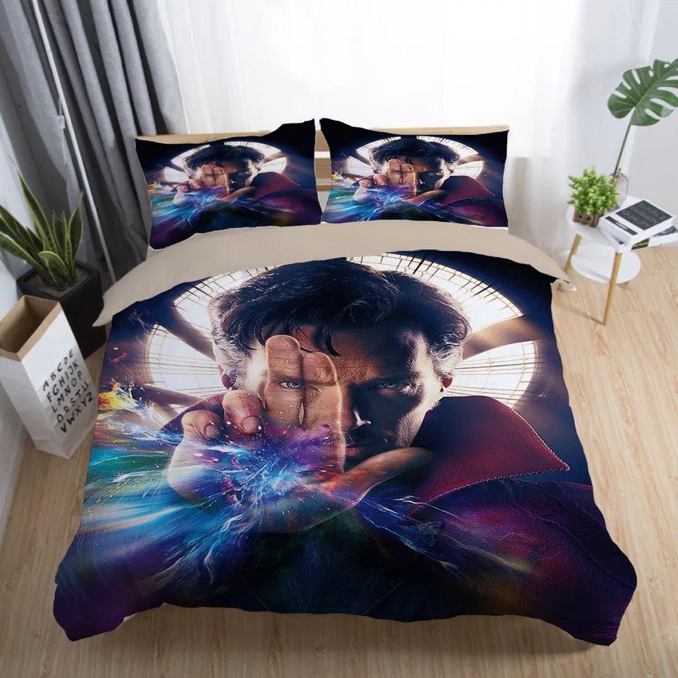Doctor Strange Marvel Superhero  #3 Duvet Cover Quilt Cover Pillowcase Bedding Set Bed Home Decor