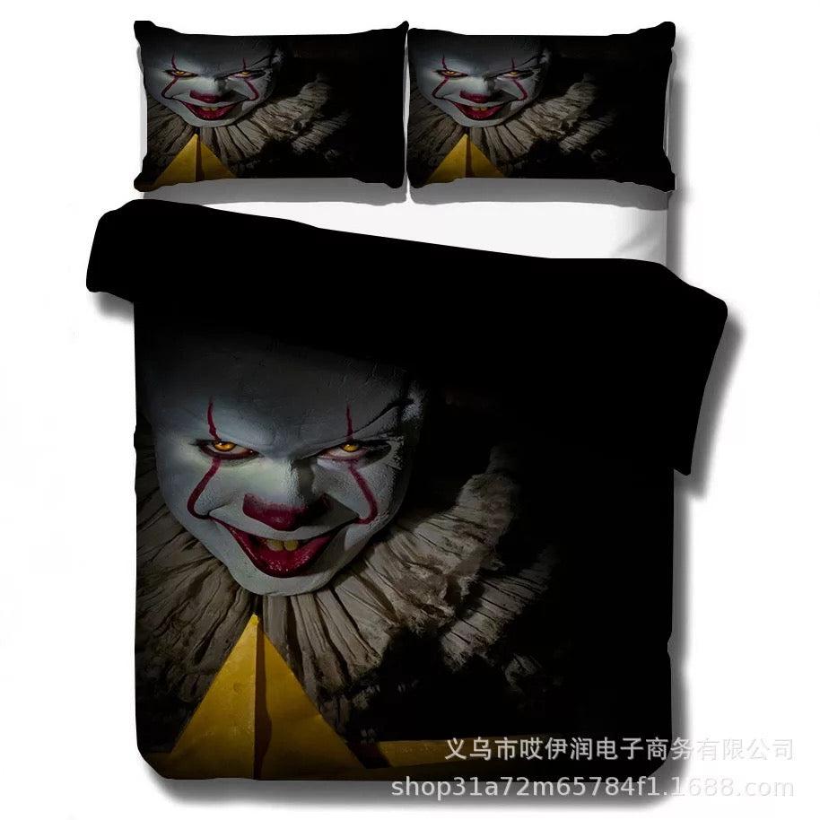 Pennywise Scary Clown  #3 Duvet Cover Quilt Cover Pillowcase Bedding Set Bed