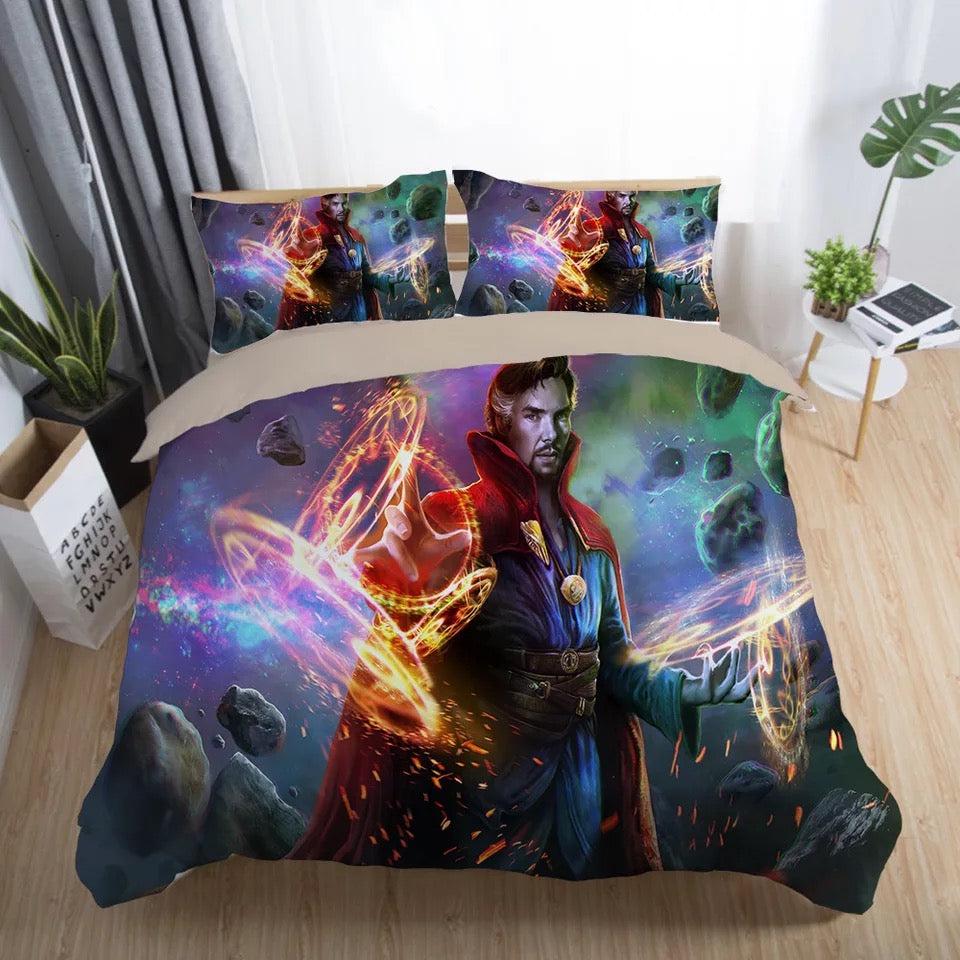 Doctor Strange Marvel Superhero  #4 Duvet Cover Quilt Cover Pillowcase Bedding Set Bed Home Decor