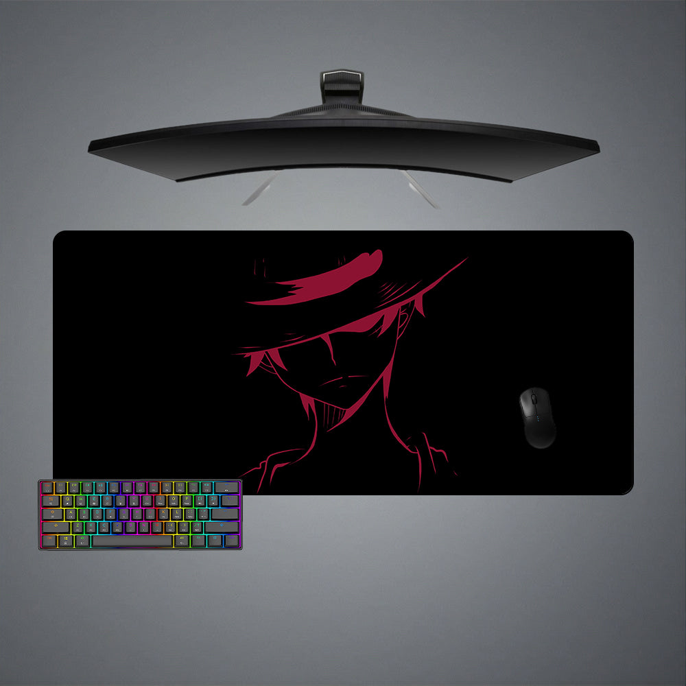 Allleftout Monkey D. Luffy Logo Design Gaming Mouse Pad, Computer Desk Mat