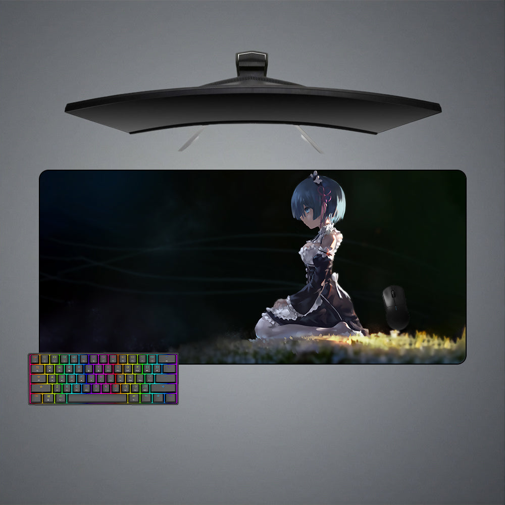 Allleftout Rem Dark Design Gaming Mouse Pad, Computer Desk Mat