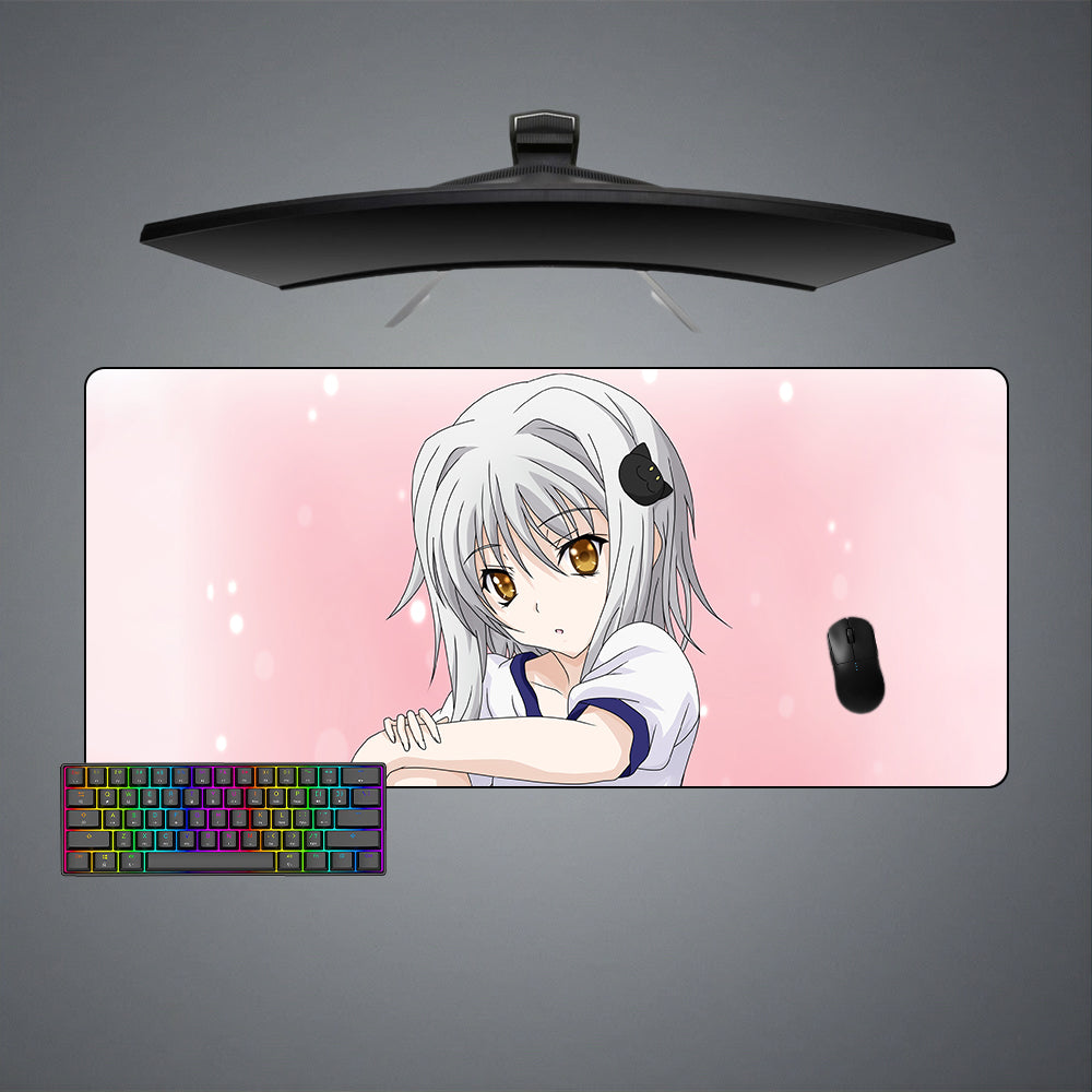 Allleftout Koneko Pink Design Gaming Mouse Pad, Computer Desk Mat
