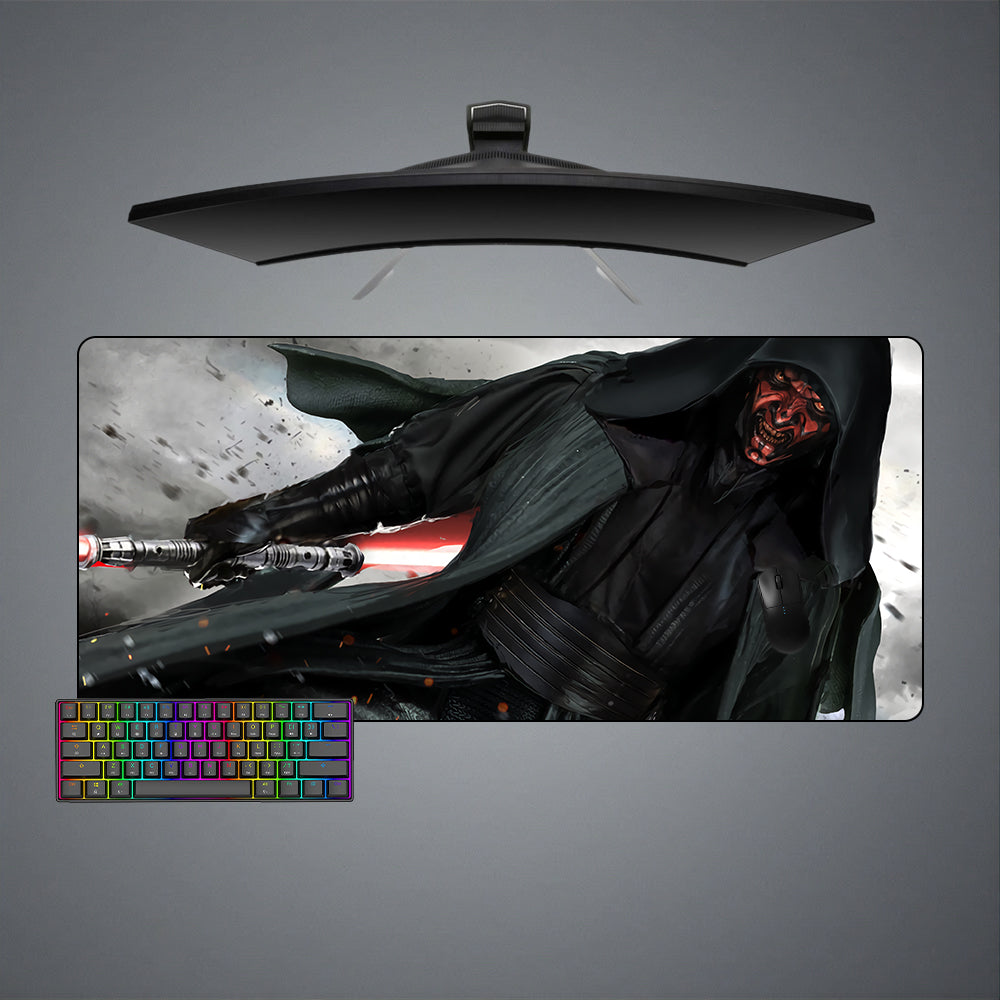 Allleftout Darth Maul Anger Design Gaming Mouse Pad, Computer Desk Mat