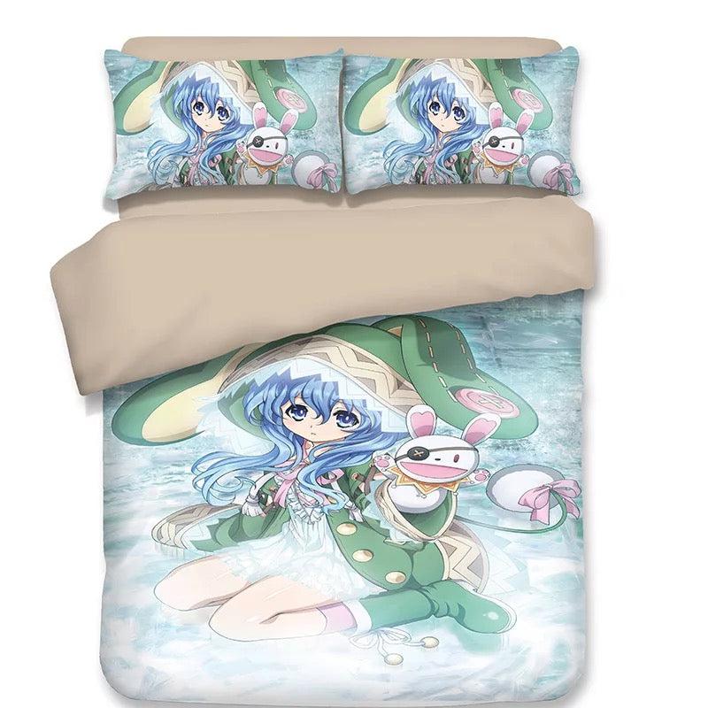 Date A Live Tokisaki Kurumi Nightmare  #9 Duvet Cover Quilt Cover Pillowcase Bedding Set Bed Home Decor