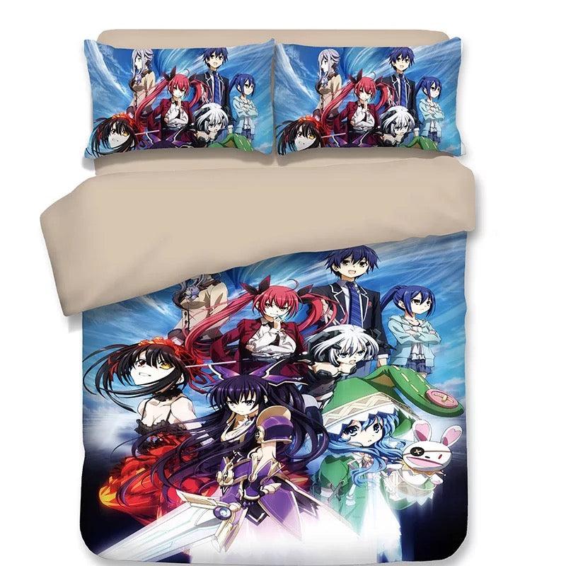 Date A Live Tokisaki Kurumi Nightmare  #6 Duvet Cover Quilt Cover Pillowcase Bedding Set Bed Home Decor