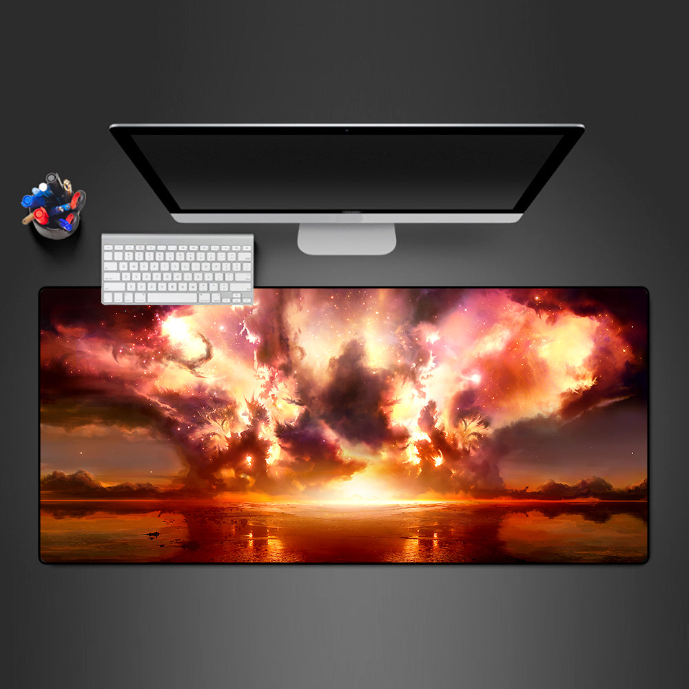 Allleftout Explosion Design Gaming Mouse Pad, Computer Desk Mat