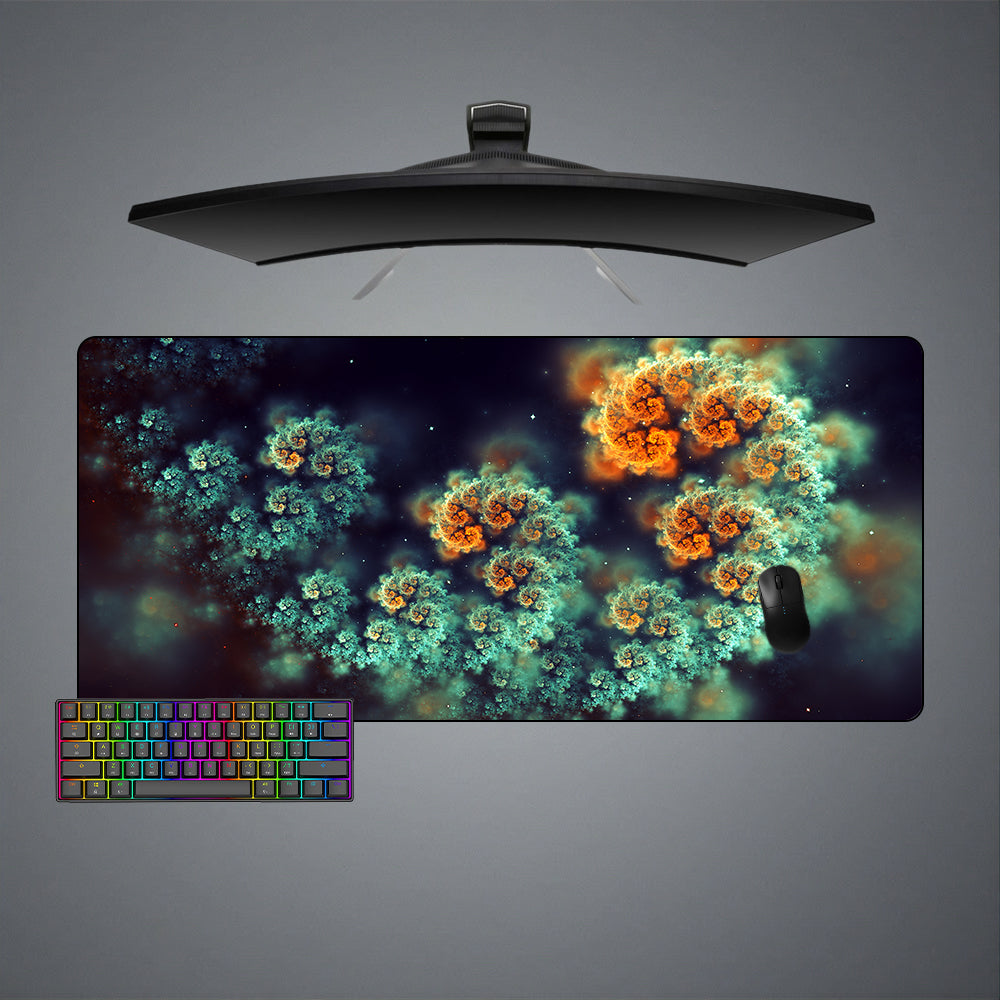 Allleftout Sea Life Fractals Design Gaming Mouse Pad, Computer Desk Mat