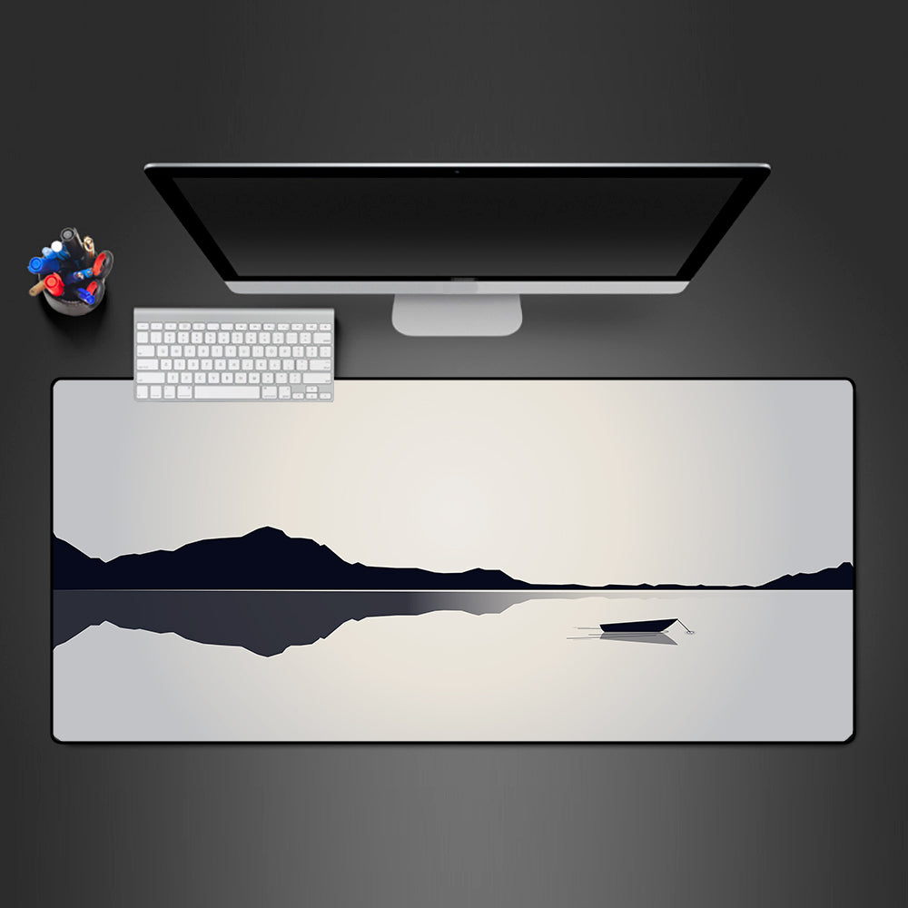 Allleftout Minimalist Lake Design Gaming Mouse Pad, Computer Desk Mat