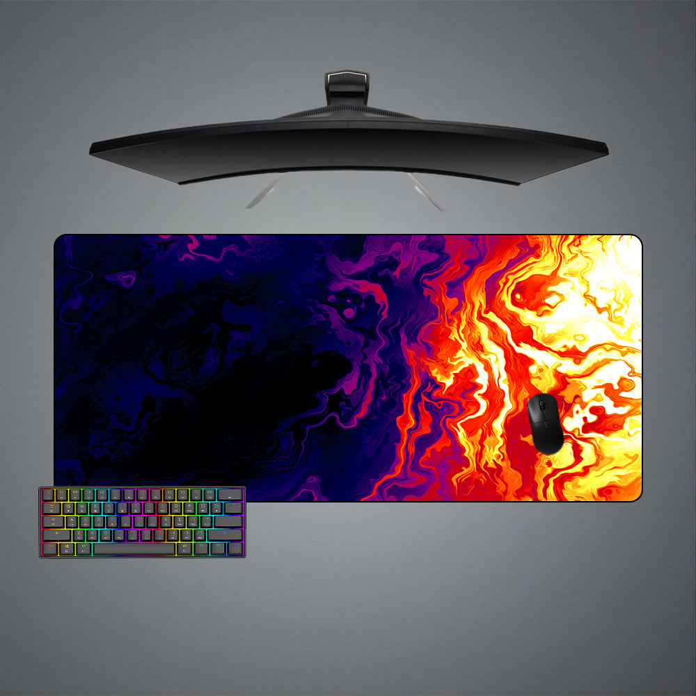 Allleftout Fiery Flow Design Gaming Mouse Pad, Computer Desk Mat
