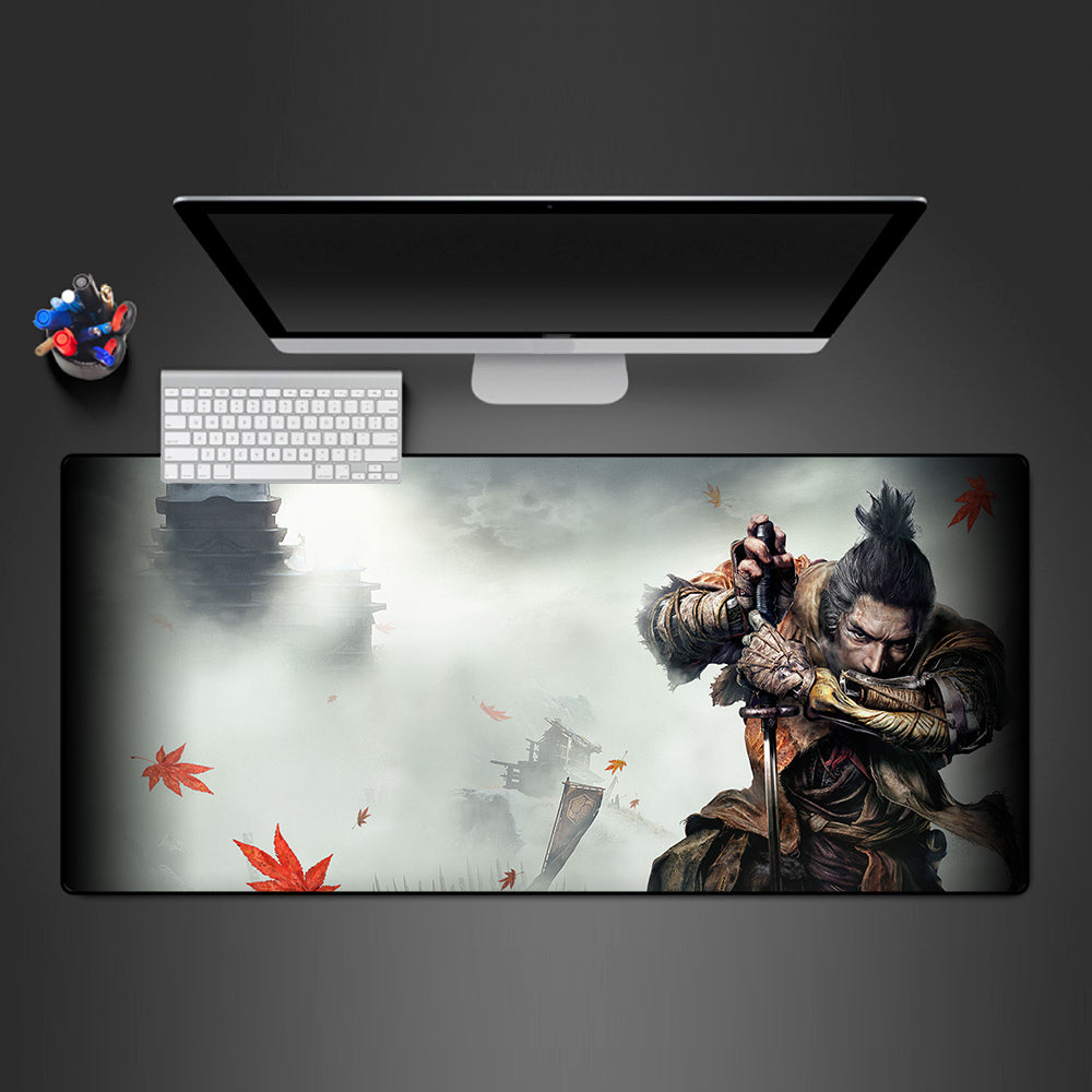 Allleftout Sekiro Mist Design Gaming Mouse Pad, Computer Desk Mat