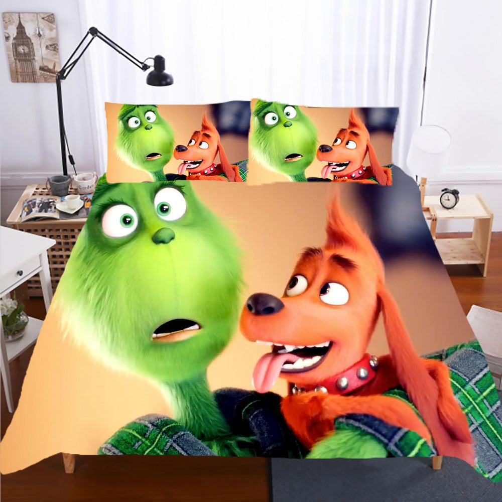 How The Grinch Stole Christmas  #7 Duvet Cover Quilt Cover Pillowcase Bedding Set Bed Home Decor