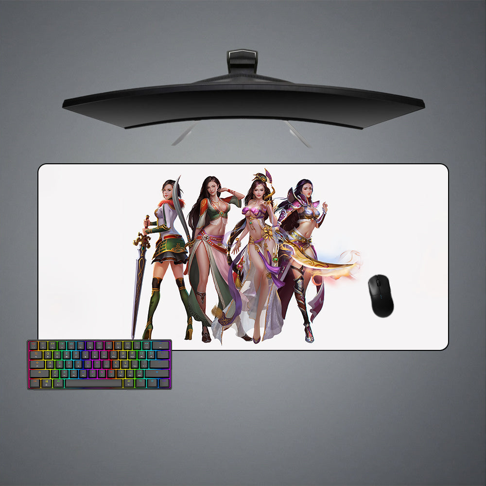 Allleftout Fantasy Girls Design Gaming Mouse Pad, Computer Desk Mat