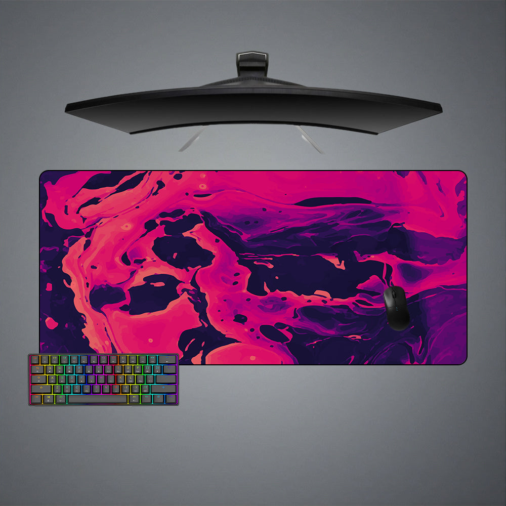 Allleftout Pink Flow Design Gaming Mouse Pad, Computer Desk Mat