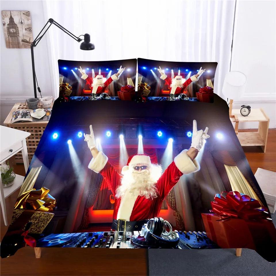 Christmas Santa Claus  #8 Duvet Cover Quilt Cover Pillowcase Bedding Set Bed Home Decor