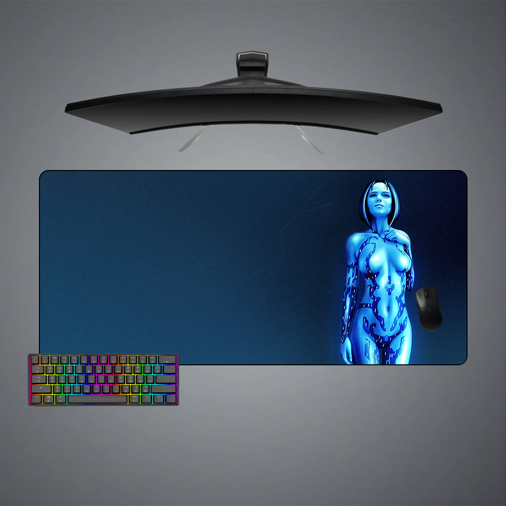 Allleftout Cortana Design Gaming Mouse Pad, Computer Desk Mat