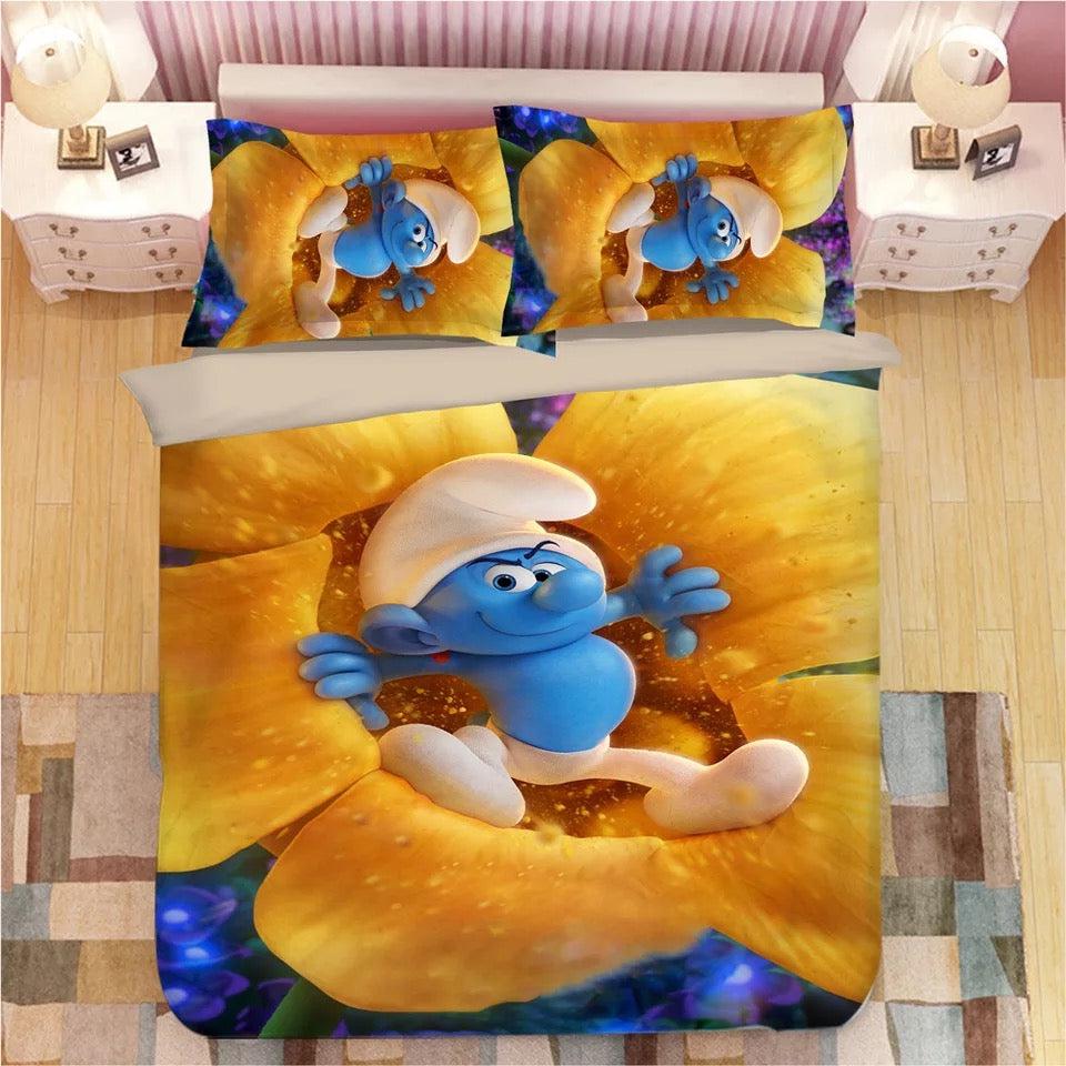 The Smurfs Smurfette  #6 Duvet Cover Quilt Cover Pillowcase Bedding Set Bed Home Decor