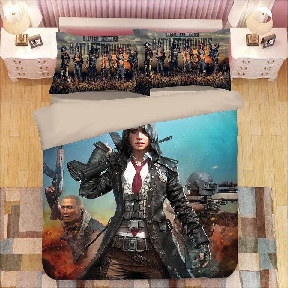 Game Pubg Playerunknowns Battlegrounds  #1 Duvet Cover Quilt Cover Pillowcase Bedding Set Bed Home Decor