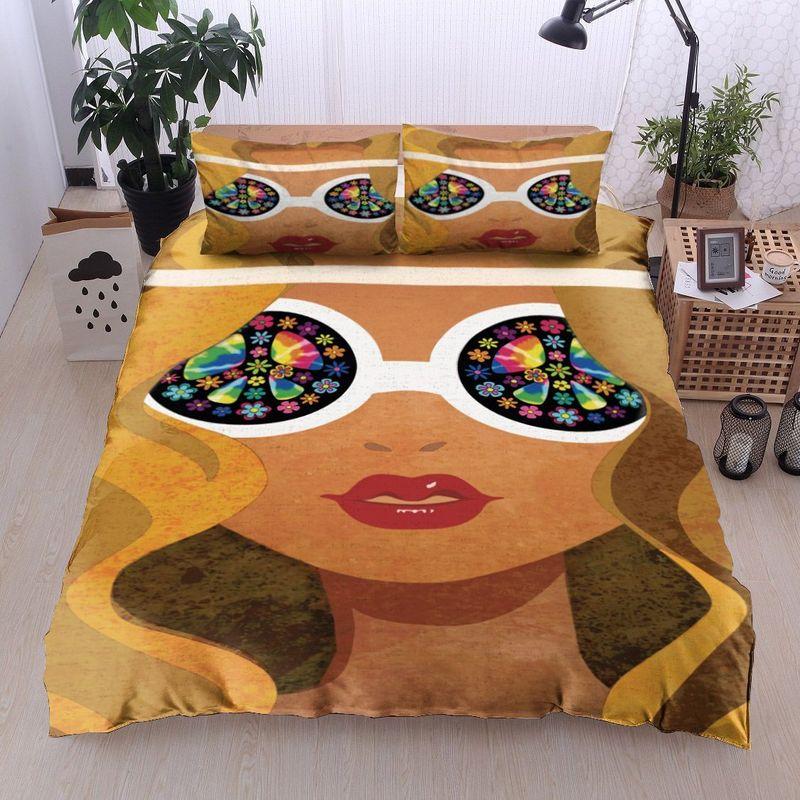 Cool Hippie Soul Girl Bedding Set Every Little Thing Is Gonna Be Alright