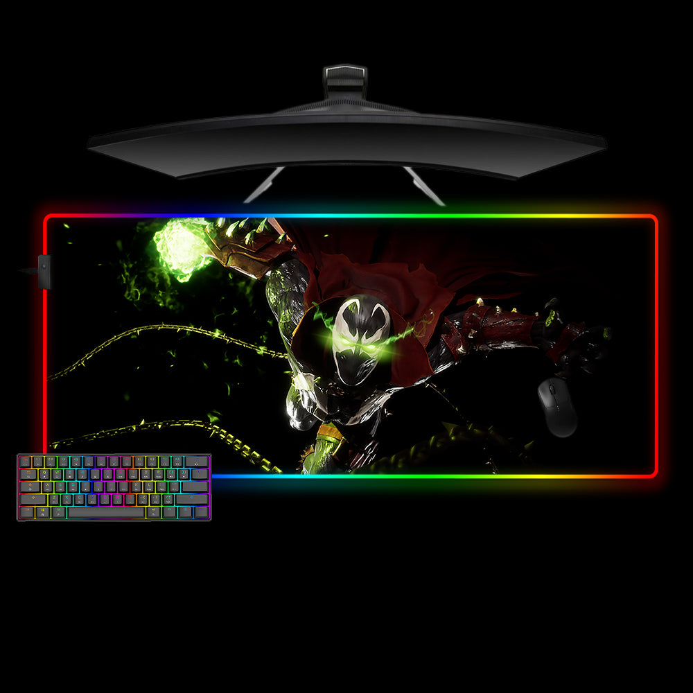 Allleftout Spawn Chains Design Rgb Gaming Mouse Pad, Computer Desk Mat