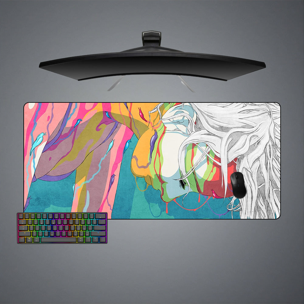 Allleftout Snail Girl Design Gaming Mouse Pad, Computer Desk Mat