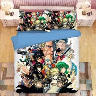One Punch Man  #1 Duvet Cover Quilt Cover Pillowcase Bedding Set Bed Home Decor