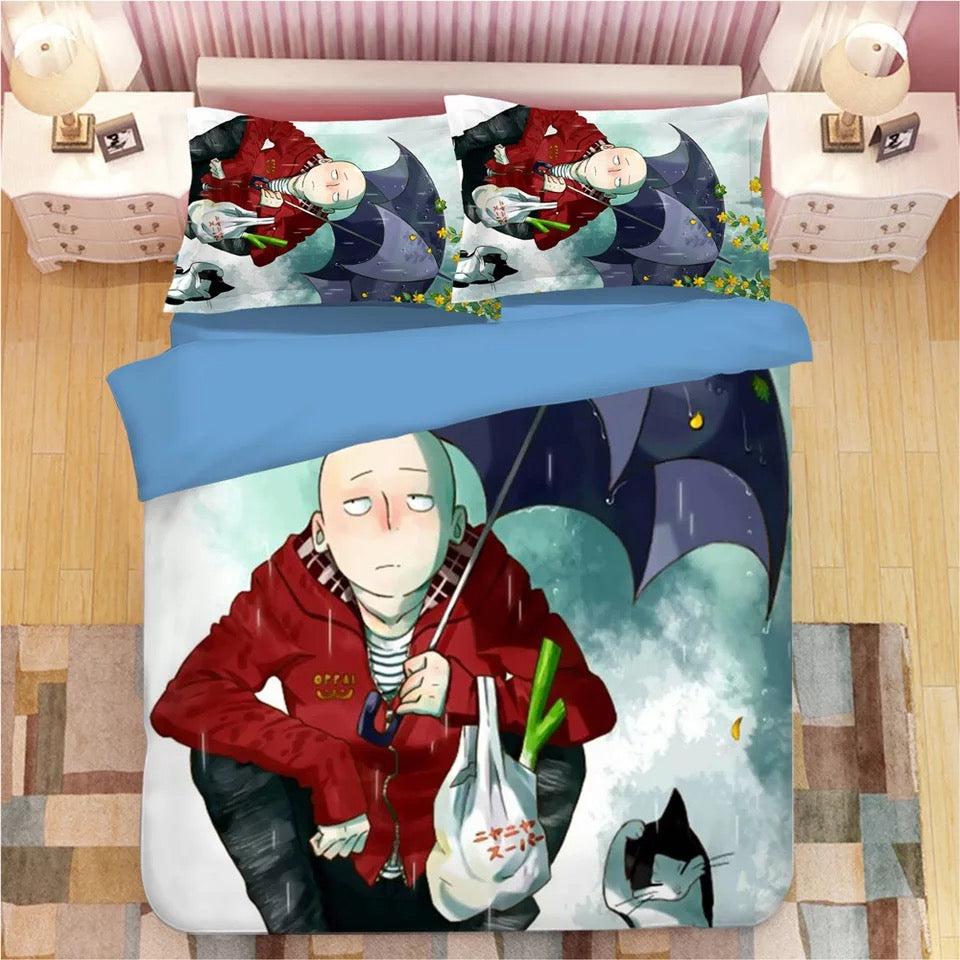 One Punch Man  #4 Duvet Cover Quilt Cover Pillowcase Bedding Set Bed Home Decor