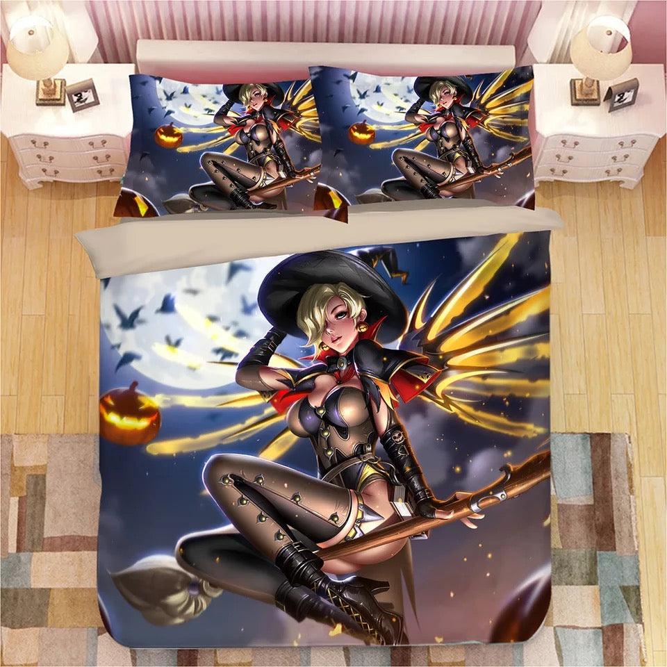 Game Overwatch Dva Tracer Mercy Widowmaker Symmetra  #5 Duvet Cover Quilt Cover Pillowcase Bedding Set Bed Home Decor