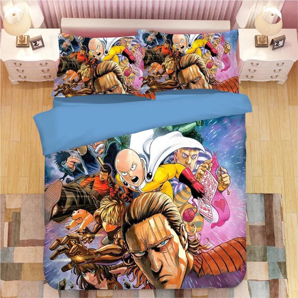 One Punch Man  #5 Duvet Cover Quilt Cover Pillowcase Bedding Set Bed Home Decor