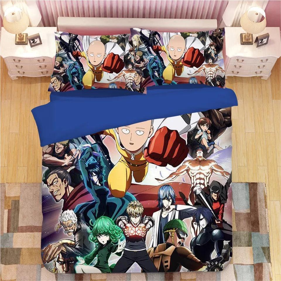 One Punch Man  #7 Duvet Cover Quilt Cover Pillowcase Bedding Set Bed Home Decor