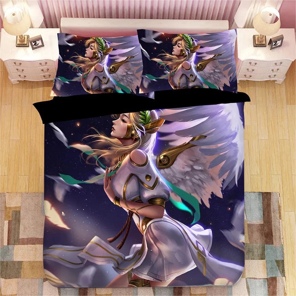 Game Overwatch Dva  #4 Duvet Cover Quilt Cover Pillowcase Bedding Set Bed Home Decor