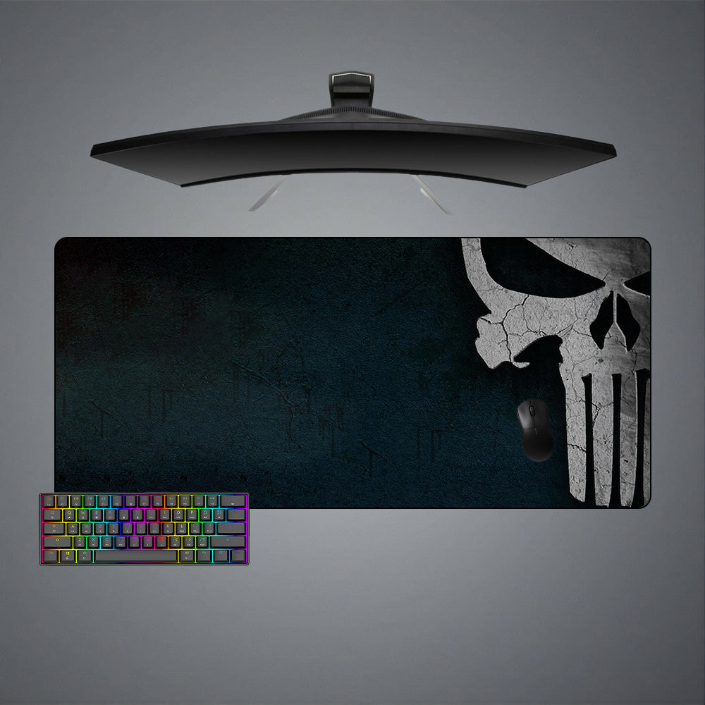 Allleftout Punisher Skull Right Side Design Gaming Mouse Pad, Computer Desk Mat