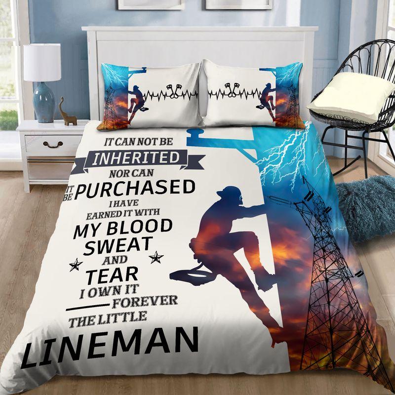 Lineman Bedding Set It Can Not Be Inherited Nor Can It Be Purchased