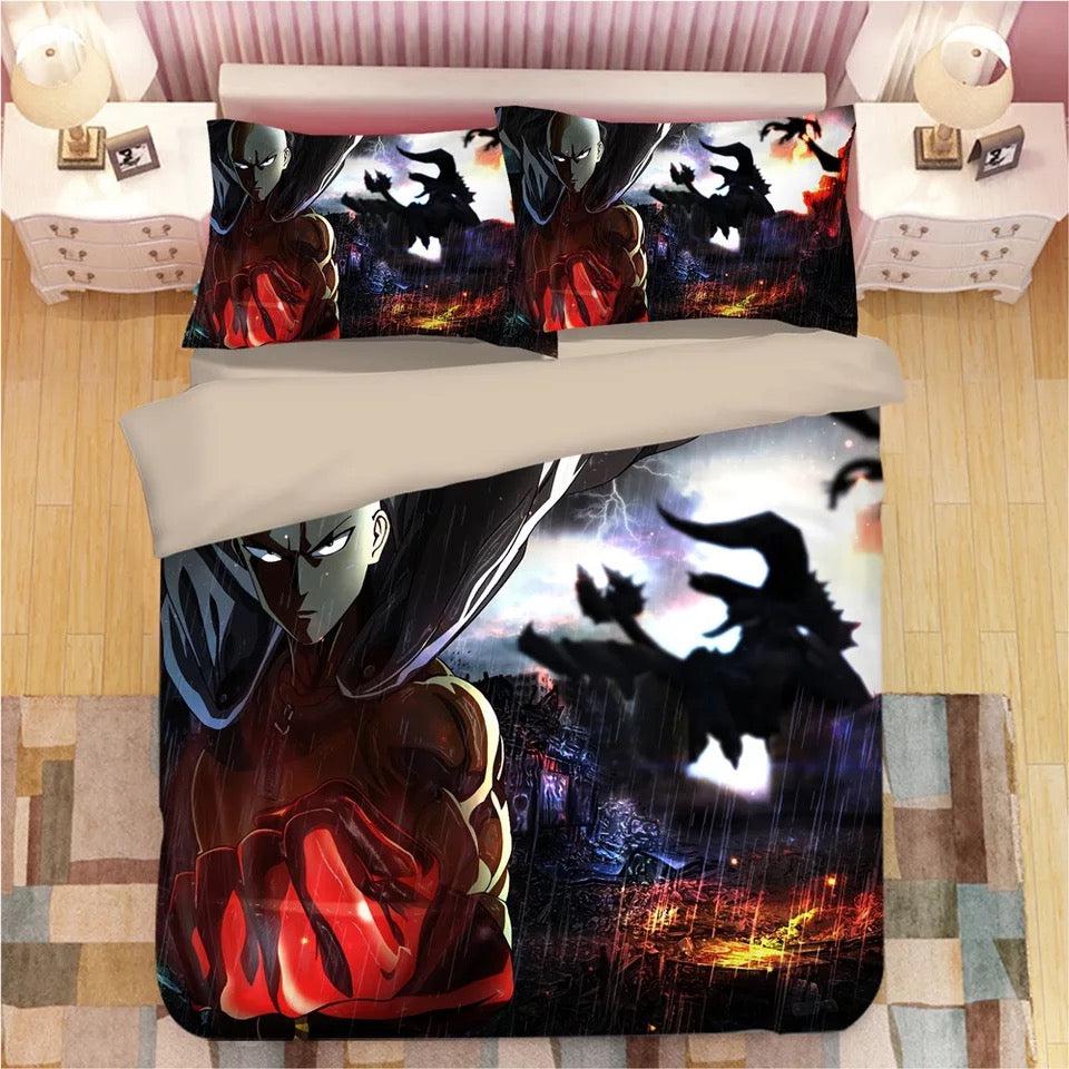 One Punch Man  #13 Duvet Cover Quilt Cover Pillowcase Bedding Set Bed Home Decor