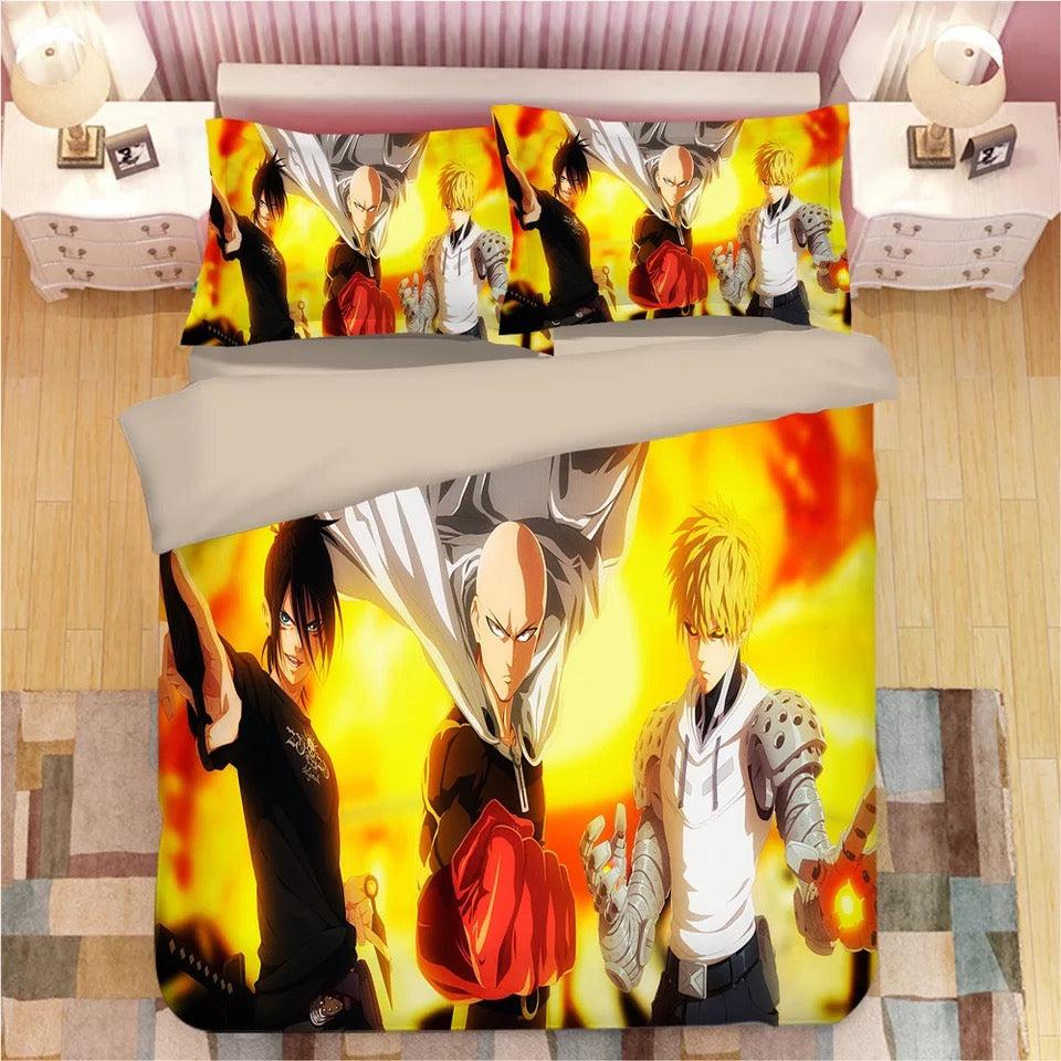 One Punch Man  #17 Duvet Cover Quilt Cover Pillowcase Bedding Set Bed Home Decor