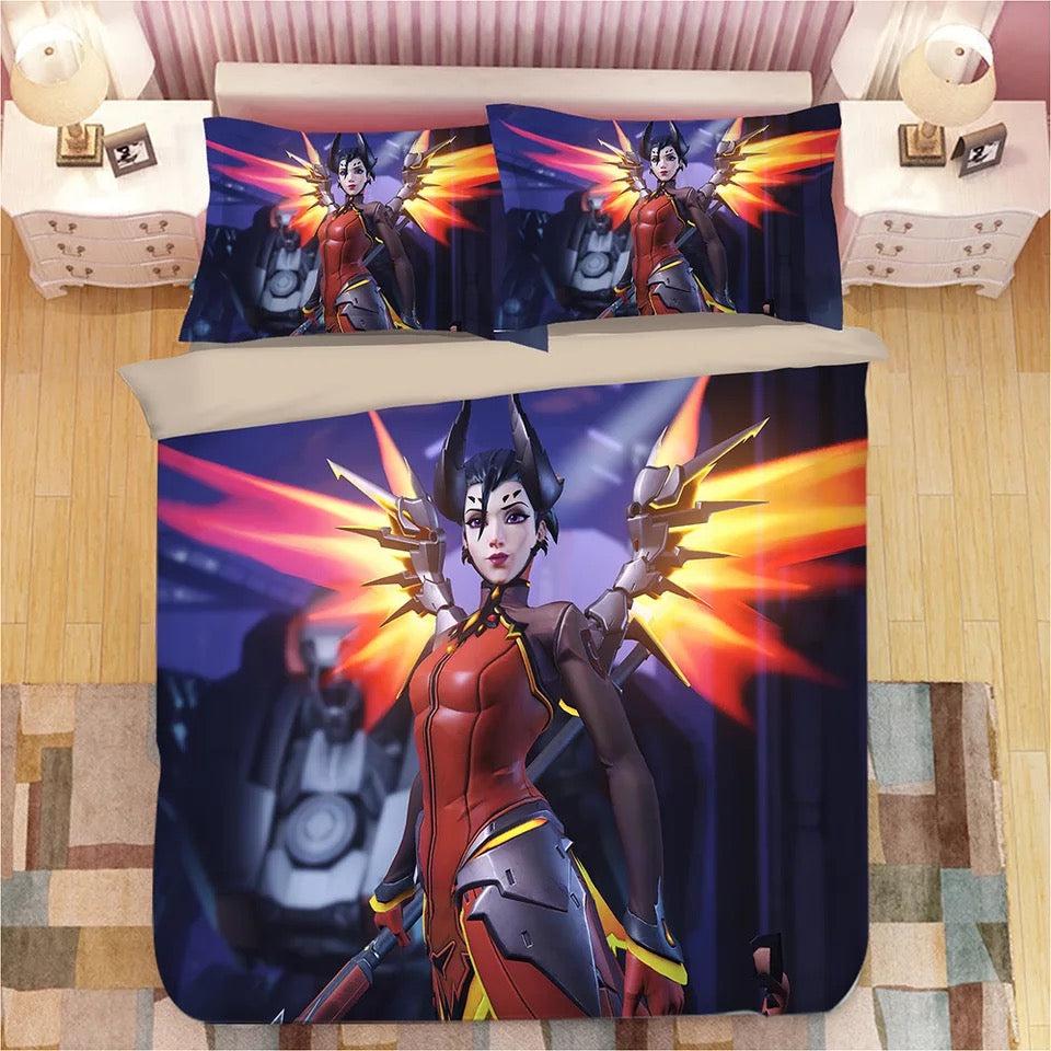 Game Overwatch Dva Tracer Mercy Widowmaker Symmetra  #11 Duvet Cover Quilt Cover Pillowcase Bedding Set Bed Home Decor