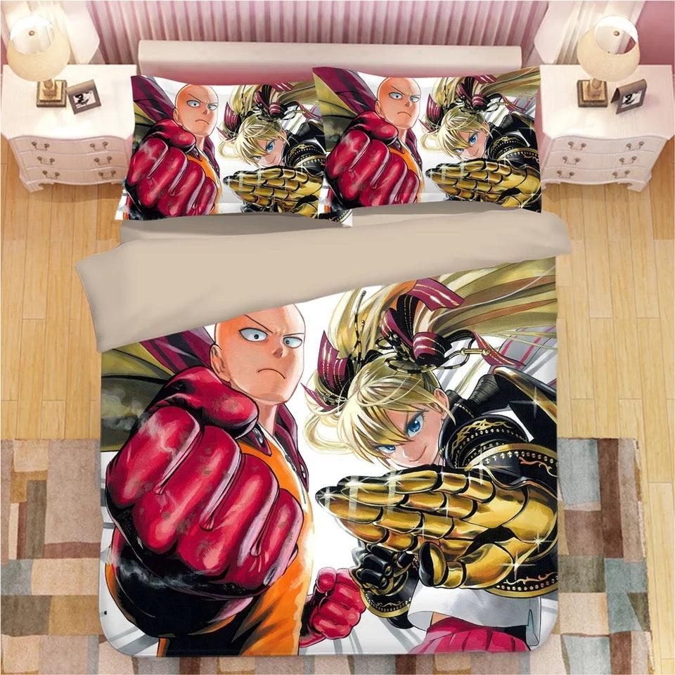 One Punch Man  #19 Duvet Cover Quilt Cover Pillowcase Bedding Set Bed Home Decor