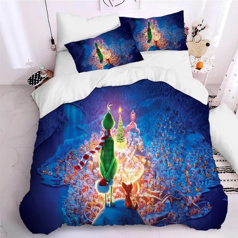 How The Grinch Stole Christmas  #9 Duvet Cover Quilt Cover Pillowcase Bedding Set Bed Home Decor