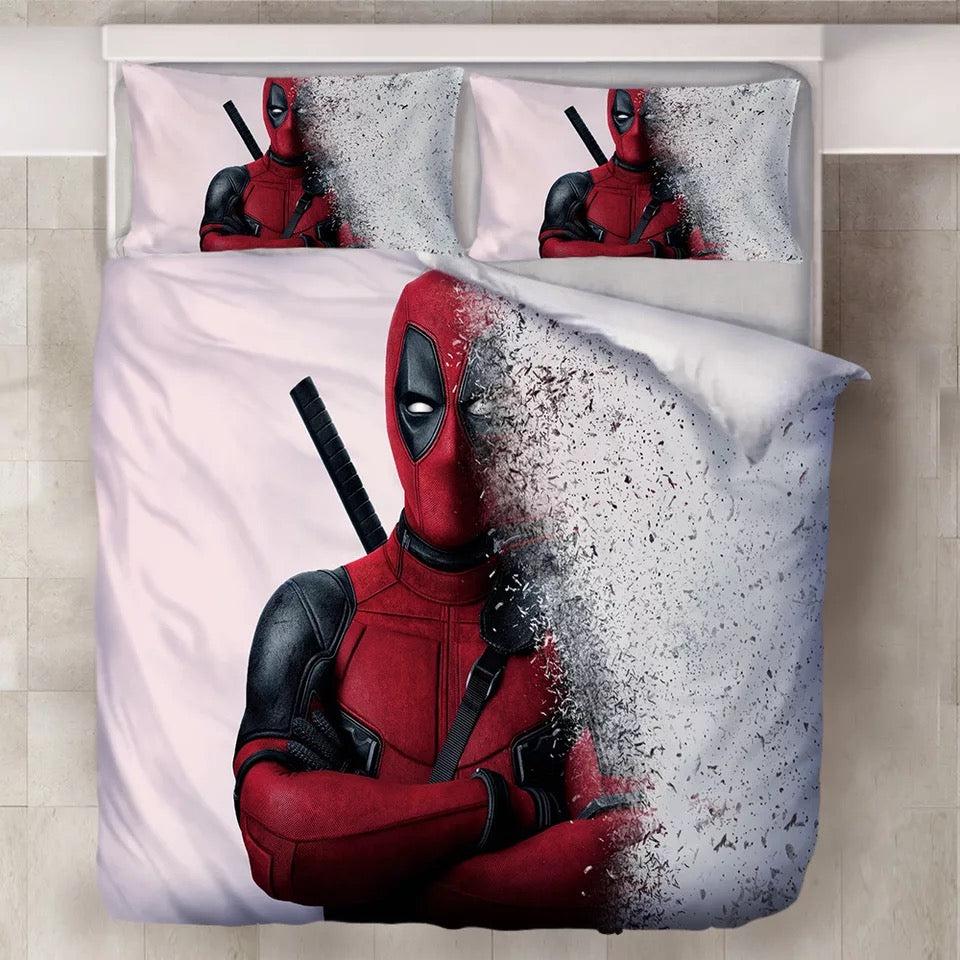 Deadpool X-Men  #2 Duvet Cover Quilt Cover Pillowcase Bedding Set Bed Home Decor
