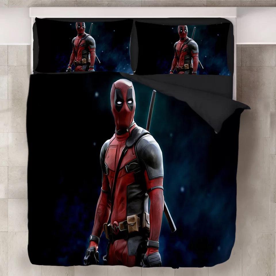 Deadpool X-Men  #5 Duvet Cover Quilt Cover Pillowcase Bedding Set Bed Home Decor