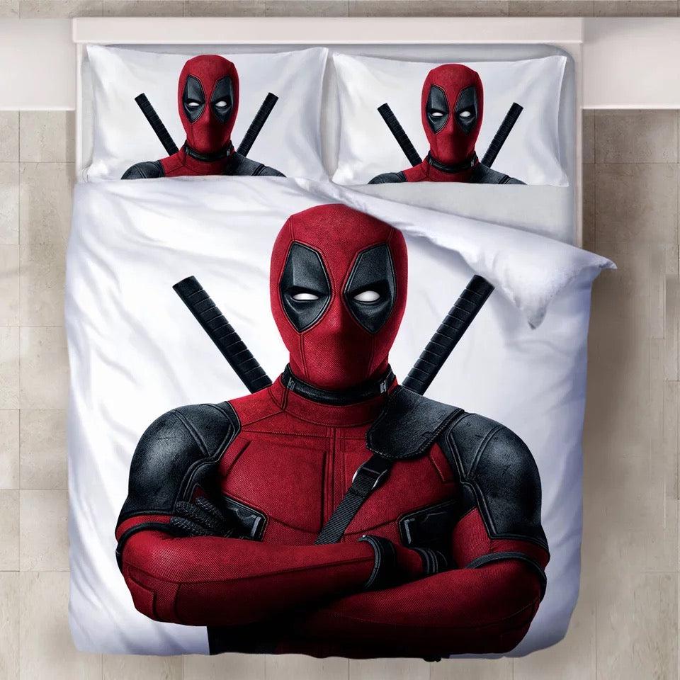 Deadpool X-Men  #9 Duvet Cover Quilt Cover Pillowcase Bedding Set Bed Home Decor