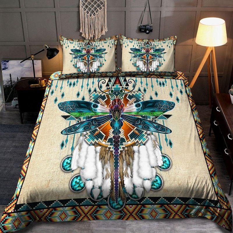 Native American Dreamcatcher Dragonfly Bedding Set Tribal Heritage