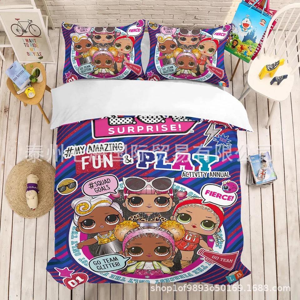 L.O.L. Surprise!  #5 Duvet Cover Quilt Cover Pillowcase Bedding Set Bed Home Decor